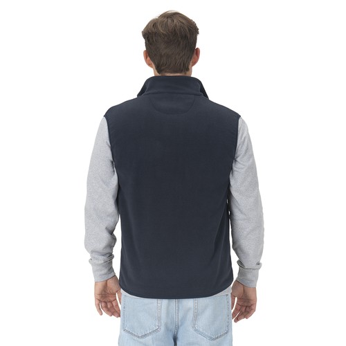 Unisex microfleece vest in regenerated polyester 240 g/m2