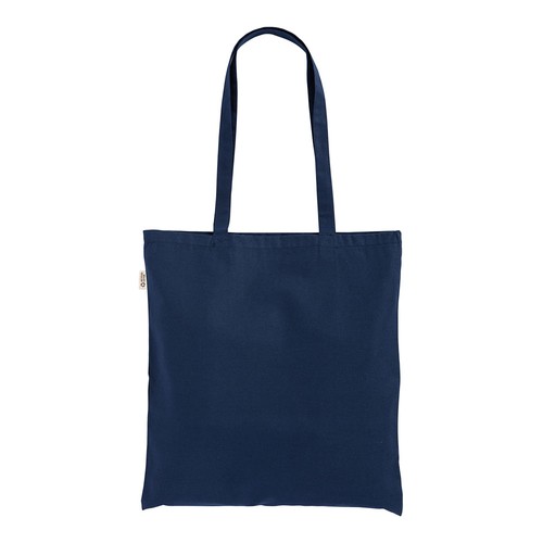 Tote bag uni en coton recyclé de 140 g/m2. Certifié GRS - 3