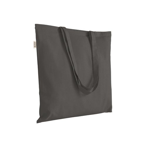 Tote bag uni en coton recyclé de 140 g/m2. Certifié GRS - 1