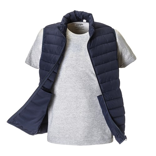 Gilet matelassé unisexe en polyester régénéré (extérieur) de 75 g/m2 - 4
