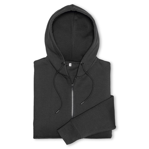 Sweat à capuche zippé unisexe en coton biologique et polyester recyclé de 280 g/m2 - 5
