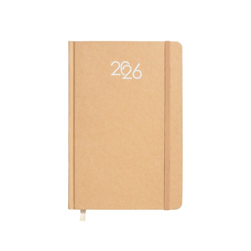 AGENDA SEMANAL 2026 CON CUBIERTA DE CARTÓN DURO