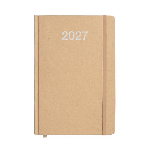 Agenda hebdomadaire 2027 avec couverture cartonnée - 1