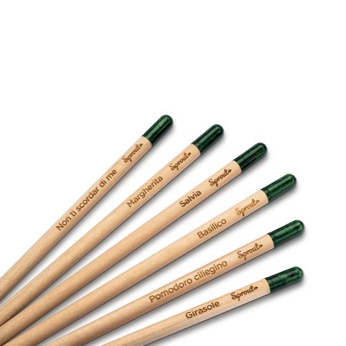 Crayon Sprout en bois durable avec mine graphite. Plantable après utilisation - 25