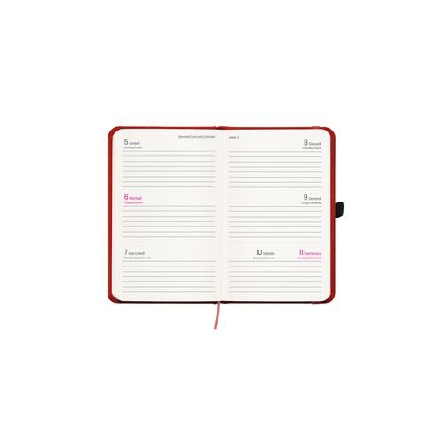 Agenda de poche hebdomadaire 2026, couverture rigide en PET recyclé avec effet de mélange - 2