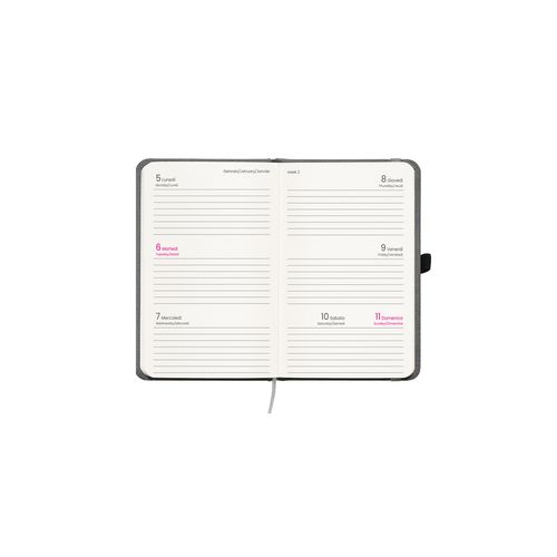 Agenda de poche hebdomadaire 2026, couverture rigide en PET recyclé avec effet de mélange - 2