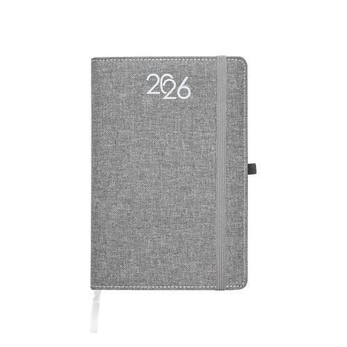 Weekly diary 2026, hardcover in recycled PET with a mélange effect