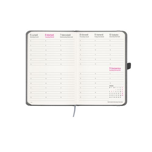 Agenda hebdomadaire 2026, couverture rigide en PET recyclé avec effet de mélange - 2