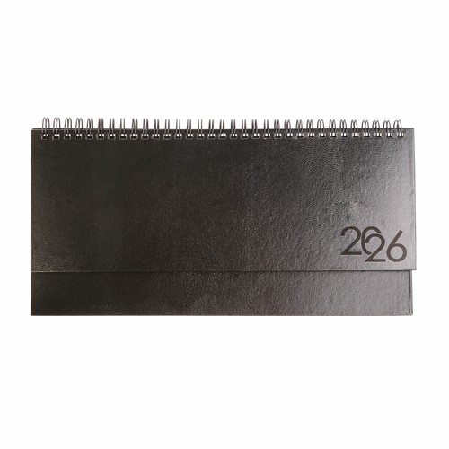 Agenda de bureau hebdomadaire 2026 avec couverture en carton laminé - 1