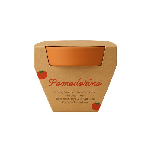 Pot en terre cuite naturelle avec tourbe et capsule biodegradable contenant des graines - 18