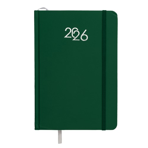 Daily planner 2026, hard laminated cardboard cover