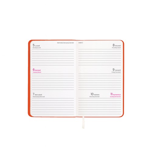 Weekly 2026 pocket diary with flexible cover in heat-transforming PU Weekly 2026 pocket diary with flexible cover in heat-transforming PU