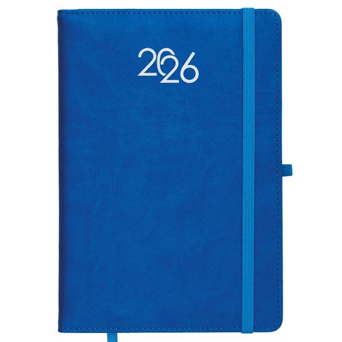 Agenda journalier 2026, couverture rigide en PU thermocollé avec piqûres sur les bords - 1