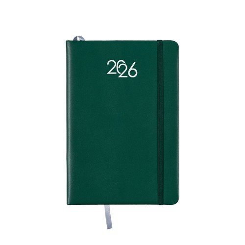 Agenda journalier 2026 avec couverture rigide en PU - 1