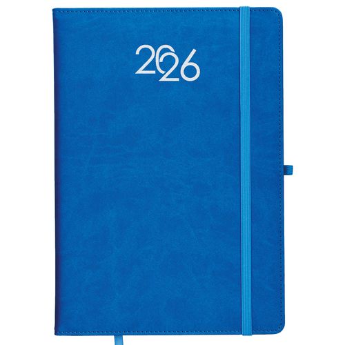 Agenda hebdomadaire 2026, couverture rigide en PU thermocollé avec piqûres - 1