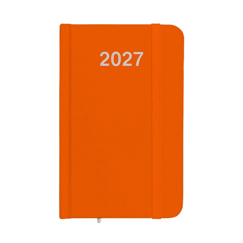 Agenda de poche hebdomadaire 2027, couverture rigide en carton laminé - 1