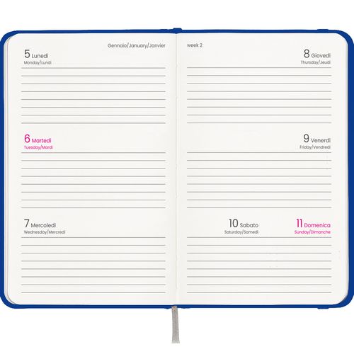 Agenda de poche hebdomadaire 2026, couverture rigide en carton laminé - 3
