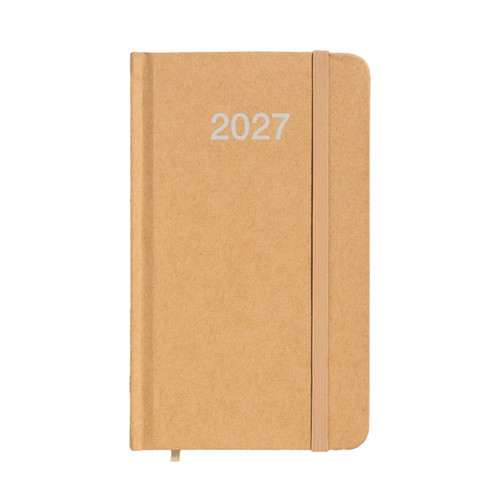 Agenda de poche hebdomadaire 2027 avec couverture rigide - 1