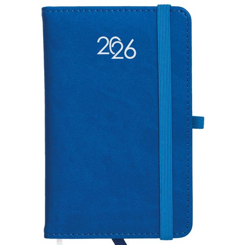 Agenda de poche hebdomadaire 2026, couverture rigide en PU thermocollé avec piqûres - 1