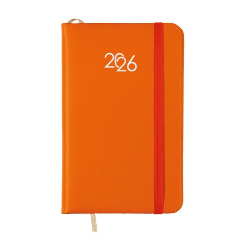 Agenda de poche hebdomadaire 2026 avec couverture rigide en PU - 1
