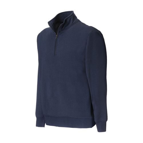 Sweatshirt unisexe avec demi zip en tissu 100 pour cent regenere 280 g par m2 - 4