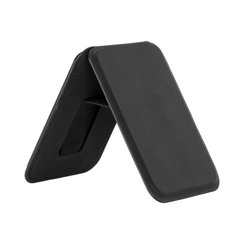 Porte cartes magnetique en PU souple. Avec support pour telephone - 3