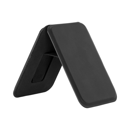 Porte cartes magnetique en PU souple. Avec support pour telephone - 3