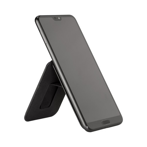 Porte cartes magnetique en PU souple. Avec support pour telephone - 4