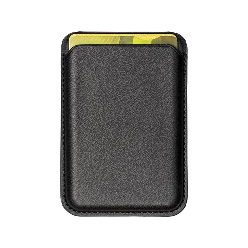 Porte cartes magnetique en PU souple. Avec support pour telephone - 7