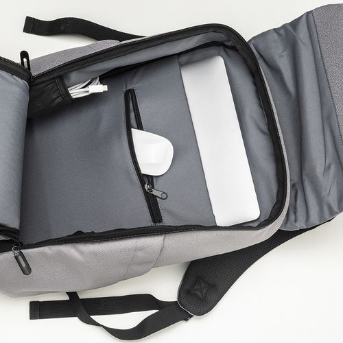 Sac à dos pour ordinateur portable (15) en polyester recyclé jacquard 600D - 7