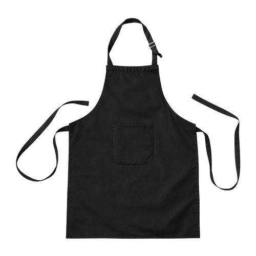 Tablier de cuisine long reglable en coton et polyester. Poche frontale - 1