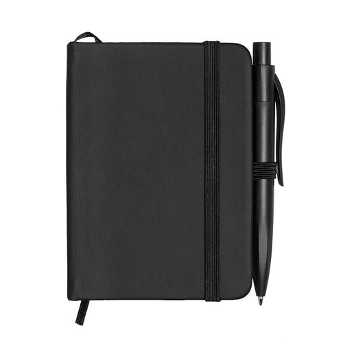 Set carnet avec couverture rigide en PU et mini stylo - 1