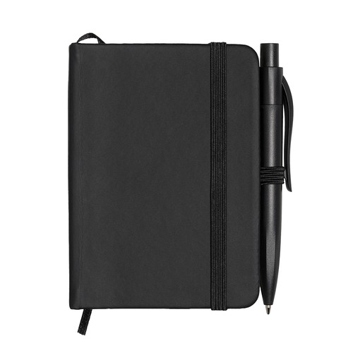 Set carnet avec couverture rigide en PU et mini stylo - 1