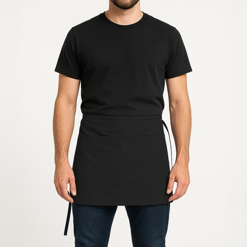 Tablier de barman Made in Italy en coton et polyester 200 g/m2 - 2