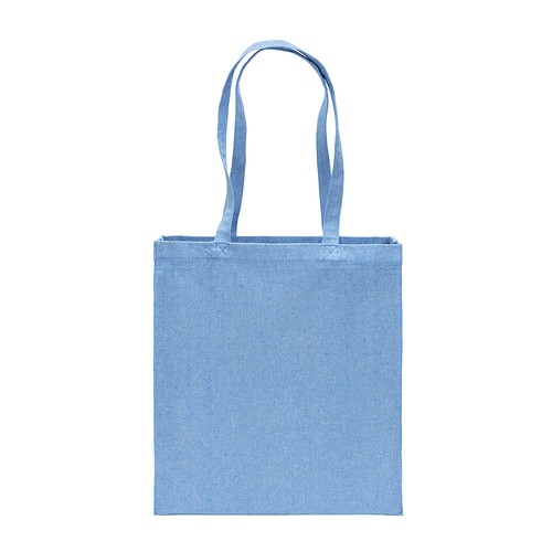 Tote bag en coton recycle 300 g/m2 avec effet melange - 2