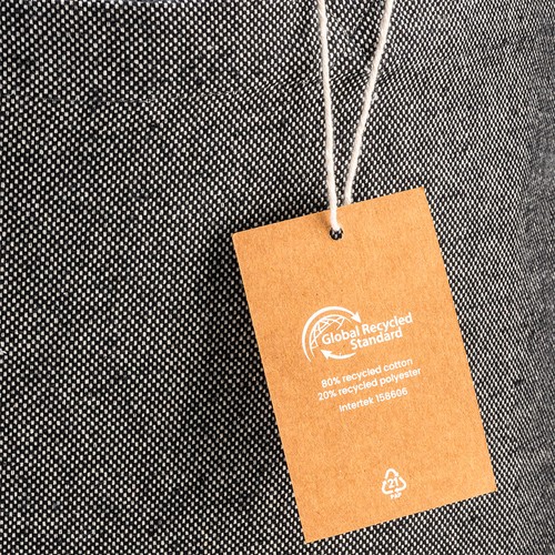 Tote bag en coton recycle 300 g/m2 avec effet melange - 5