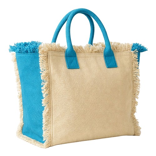 Maxi sac en coton de 450 g/m2. Dote d'une fermeture zippee et d'une poche interieure - 1