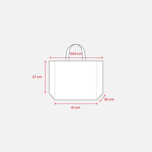 Maxi sac en coton de 450 g/m2. Dote d'une fermeture zippee et d'une poche interieure - 3