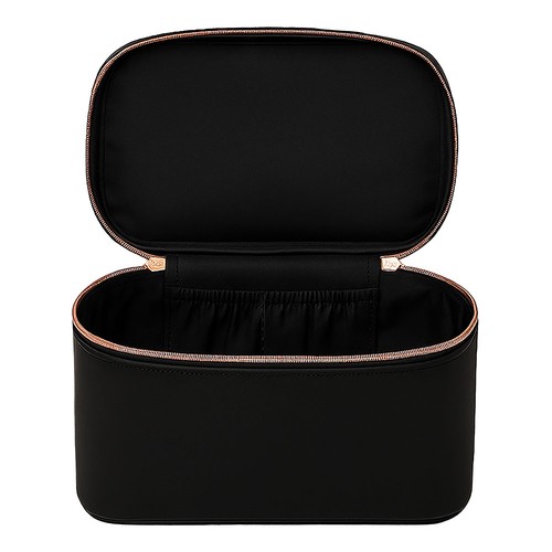 Grande trousse de beauté en polyuréthane saffiano grain fin de couleur pastel - 3