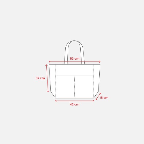 Sac en coton recycle 450 g/m2 - 3