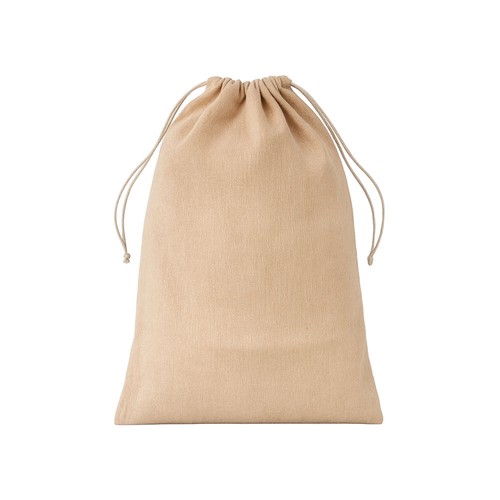 Sac cadeau en juco 250 g/m2. Refermable grace a sa double corde - 1