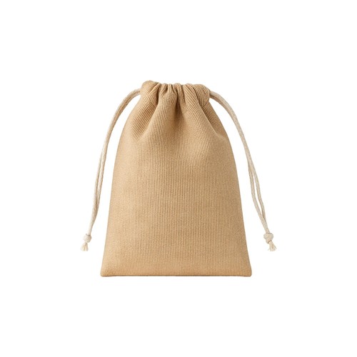 Sac cadeau en juco 250 g/m2. Refermable grace a sa double corde - 1