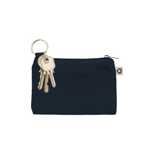 Pochette en coton recycle 220 g/m2 avec anneau porte cles interne amovible - 3