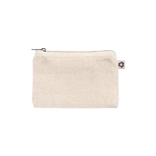 Pochette en coton recycle 220 g/m2 avec anneau porte cles interne amovible - 1
