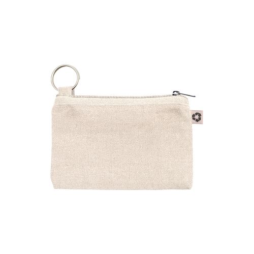 Pochette en coton recycle 220 g/m2 avec anneau porte cles interne amovible - 2