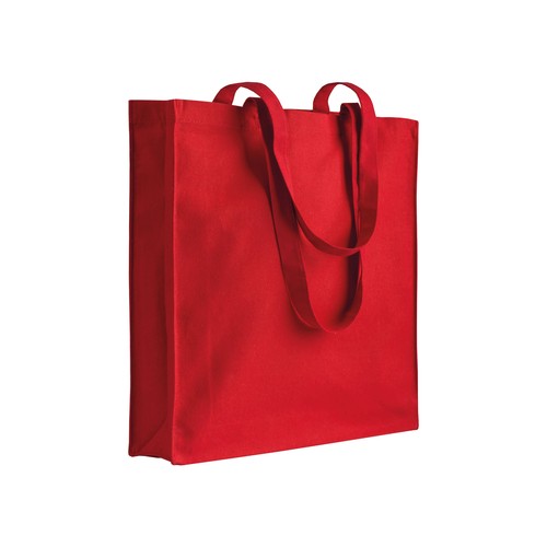 Tote bag uni en coton recycle 280 g/m2. Avec soufflet - 1