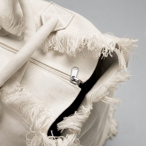 Sac en coton de 450 g/m2. Dote d'une fermeture zippee et d'une poche interieure - 3