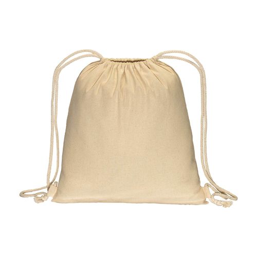 Sac à dos en coton 180 g/m2 avec fermeture à cordons - 2