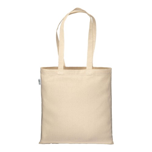 Tote bag en coton biologique 220 g/m2, anses longues - 3