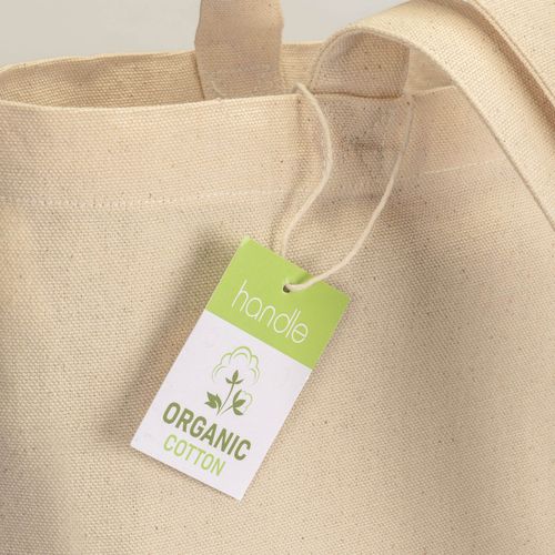 Tote bag en coton biologique 220 g/m2, anses longues - 4